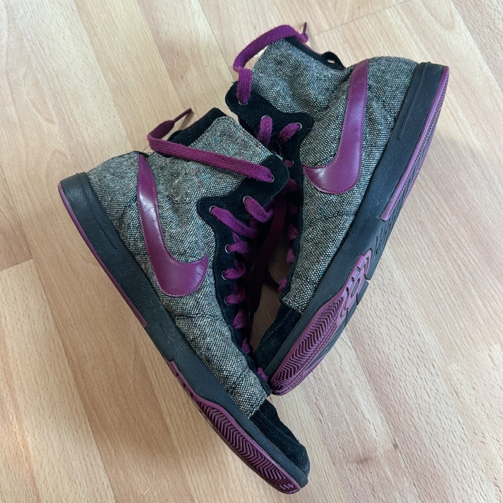 Tweed High Top Nike Sneakers